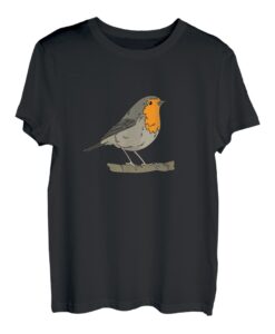 Vogel Motiv Rotkehlchen | Geschenk Vogel des Jahres 2021 T-Shirt