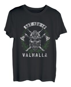 Walhalla Norwegen Wikinger Mythologie Axt Nord Fan Geschenk T-Shirt