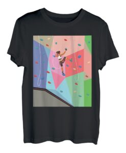 Wall Climbing Girl - Hapfox Climber Indoor Sports Adventure T-Shirt