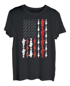 Walleye Fishing US Flagge Walleye Fisherman T-Shirt
