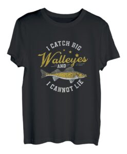 Walleye Hunter Fang Große Zander Lustiges Angeln T-Shirt