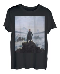 Wanderer Above the Sea of Fog von Caspar David Friedrich T-Shirt