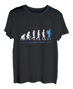 Wanderer Evolution Wandern Wanderlust Bergsteigen Geschenk T-Shirt