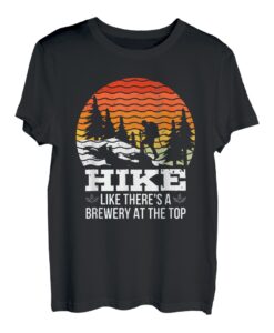 Wanderer lustig Bierfan Wandern Bergsteigen Berge Bergfan T-Shirt