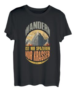 Wanderer Naturburschen Wandern lustig Bergsteiger Bergfan T-Shirt