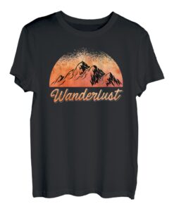 Wanderlust Bergsteiger Wanderer Gipfelsport Bergliebe T-Shirt