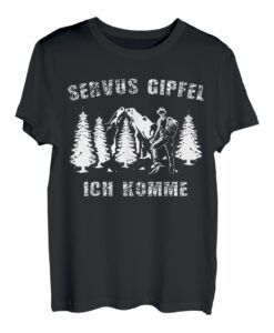 Wandern Geschenk Bergsteigen Wanderbekleidung Servus Gipfel T-Shirt
