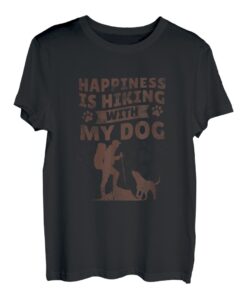Wandern mit Hund Bergsteiger Hundemotiv Labrador Retriever T-Shirt
