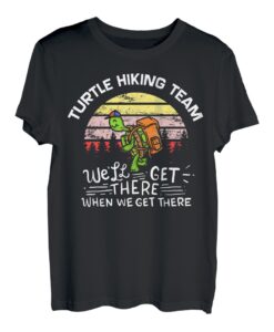 Wandern Schildkröte Bergsteigen Trekking T-Shirt