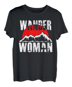 Wanderwoman Bergsteigen Wandern Hiking Frauen Bergfan T-Shirt