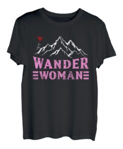 Wanderwoman Bergsteigen Wandern Hiking Frauen Bergfan T-Shirt