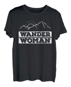 Wanderwoman Bergsteigen Wandern Hiking Frauen Bergfan T-Shirt