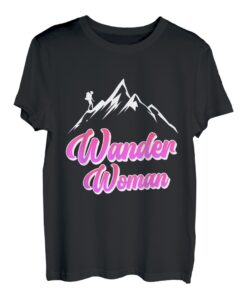 Wanderwoman Wanderer Bergsteiger Wanderlust Bergfan T-Shirt