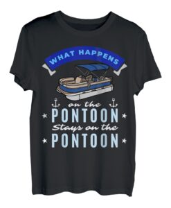 Was passiert auf dem Ponton Boating Enthusiasten Lustig T-Shirt