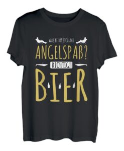 Was Reimt Sich Auf Angelspaß Ansitzangeln Bier Witze Angler T-Shirt