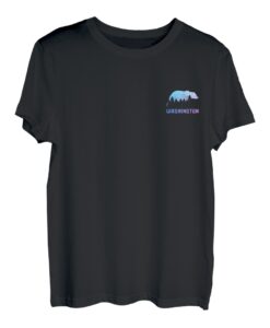 Washington Bear Grizzly Pride im Freien, Vintage-Stil, PNW T-Shirt