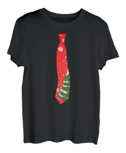 Weihnachten Krawatte Lustiges Schlips Geschenk Jungen Herren T-Shirt
