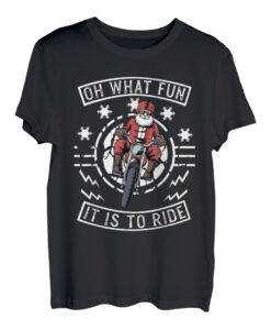 Weihnachten Motorrad Shirt Mann Santa Biker Weihnachtsmann T-Shirt