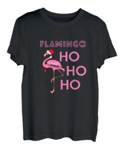 Weihnachten Wintersaison Urlaub Flamingo Ho Ho Weihnachts T-Shirt