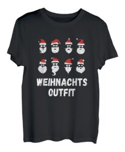 Weihnachts Outfit - Weihnachten Weihnachtsmann Sonnenbrille T-Shirt