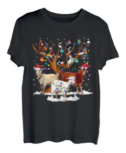 Weihnachts-Ziege auf Baum, lustige Geschenke für den Weihnachtsmann T-Shirt