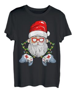 Weihnachtsmann Gamer Witzig Weihnachten tshirt Zocker T-Shirt