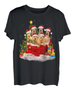 Weihnachtspyjama, Motiv: Irish Terrier, Weihnachtsmanntasche T-Shirt