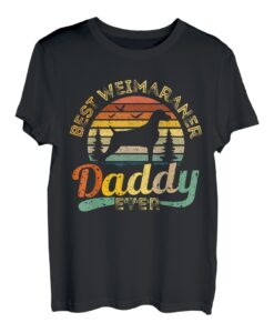 Weimaraner Dad Shirt Best Daddy Dog Retro Vintage Geschenk T-Shirt