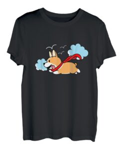 Welsh Corgi Hund Welpe Superheld Hundeliebhaber Geschenk T-Shirt