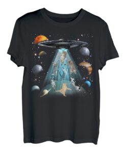 Weltraumkatze, Galaxie-Katze, lustig für Katzen, Vater, Katzenmutter, Katzenliebhaber T-Shirt