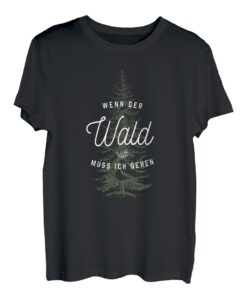 Wenn der Wald ruft muss ich gehen Retro Vintage Distressed T-Shirt