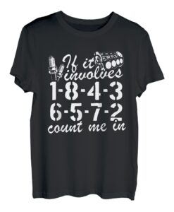 Wenn es um 1-8-4-3-6-5-7-2 geht, zählen Sie mich in der V8 Car Guy Garage T-Shirt
