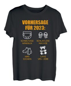 Werdende Eltern Vorhersage für 2023 Werdender Papa 2023 T-Shirt
