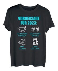 Werdende Eltern Vorhersage für 2023 Werdender Papa 2023 T-Shirt