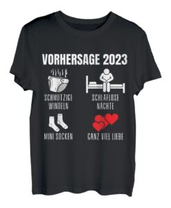 WERDENDER PAPA & WERDENDE MAMA VORHERSAGE 2023 BABYPARTY T-Shirt