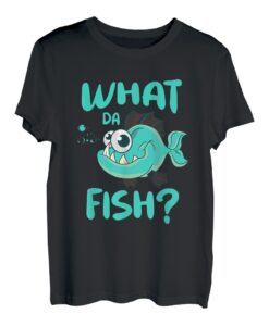 What da Fish Lustiger Angler Motiv Ozean Fisch Angel Angeln T-Shirt