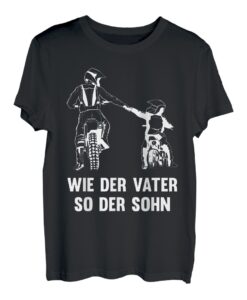 Wie der Vater so der Sohn Motocross Motorrad Enduro Geschenk T-Shirt