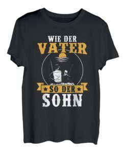 Wie Der Vater So Der Sohn Partnerlook Vatertag Geschenk T-Shirt