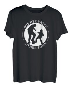 Wie Der Vater So Der Sohn Vater Sohn Fußball T-Shirt T-Shirt