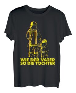 Wie der Vater so die Tochter Partnerlook Firefighter Jungs T-Shirt