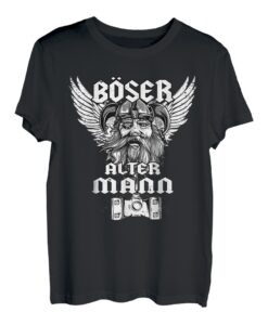 Wikinger mit Spruch I Wikinger I Herren Böser alter Mann T-Shirt