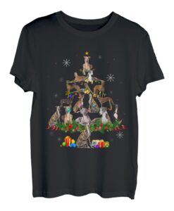 Windhund Weihnachten Hundebaum Lustiges Hundegeschenk T-Shirt
