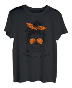 Witchy Mama Halloween Totenkopf Hexe Mom Tee Halloween Kostüm T-Shirt