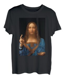 wormy da Vinci Salvator Mundi Renaissance T-Shirt