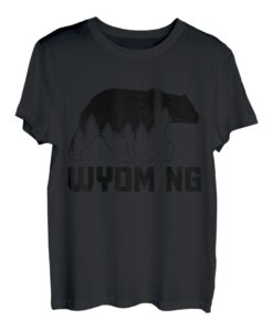 Wyoming Bear Grizzly Pride Outdoor Wandern Natur Vintage T-Shirt