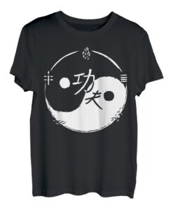Ying und Yang / Kung-Fu & 5 Elemente GROSS T- Shirt T-Shirt