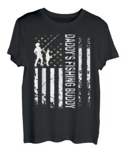 Young Fisherman Dad's Fishing Buddy Dad-Sohn-Team T-Shirt