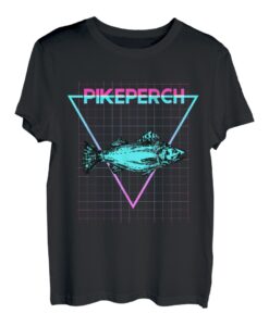 Zander Fisch Ästhetisch Retro Zander Angeln T-Shirt