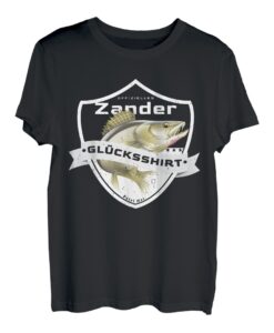 Zander Glücksshirt Anglerzubehör zum Zander Angeln T-Shirt
