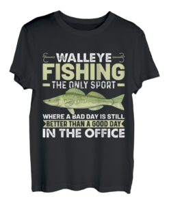 Zanderfischen Die einzige Sportart, an der ein schlechter Tag Zander fischt T-Shirt